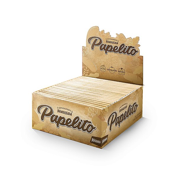 Seda Papelito Brown King Size Com 50 Un